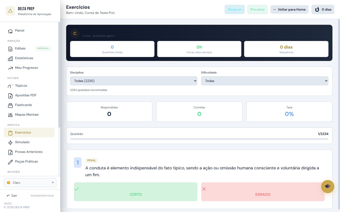 Questões DeltaPrep com IA