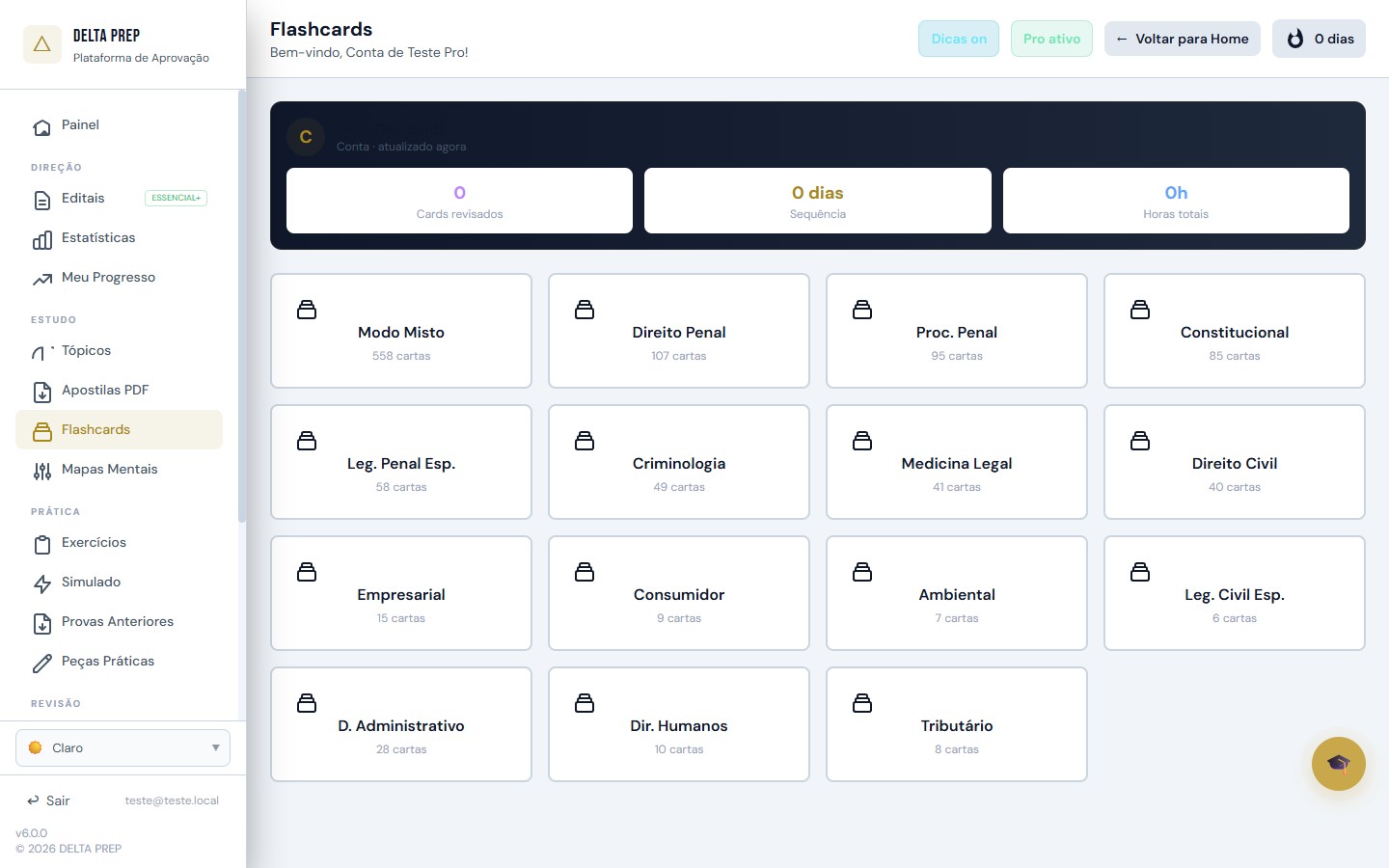 Flashcards SM-2 DeltaPrep